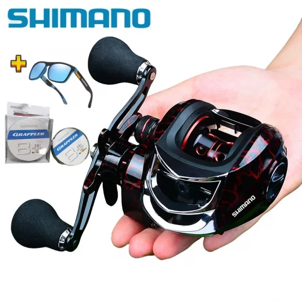New SHIMANO Outdoor Drip Wheel 10KG Pull Fishing Line Wheel 7:1:1 Fishing Gear Supplies Sea Fishing Wheel